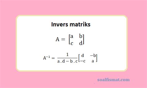 Soal Dan Jawaban Matriks Invers - Dunia Sekolah ID