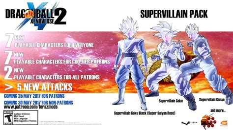 Dragon Ball Xenoverse 2 Supervillain Pack Dlc Pack 100 Subscribers