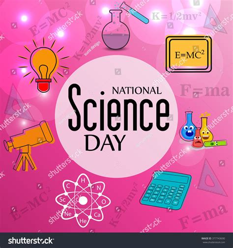 vector illustration of a background for national science day ad affiliate background