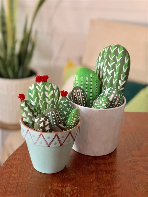 Diy Cactus Rocks Garden Craft Fun For All Ages Hip2save