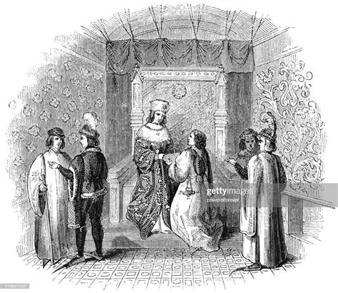 King Edward Iv With His Court At Eltham Palace In London England 15th Century High Res Vector