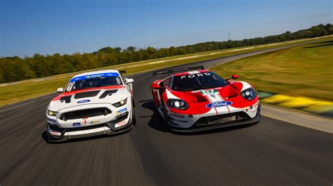 Whoa We Drive Fords Gt Le Mans Race Car And Mustang Gt4 Racer