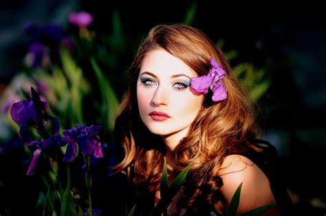 Fotos gratis naturaleza niña cabello fotografía flor modelo primavera color Moda dama