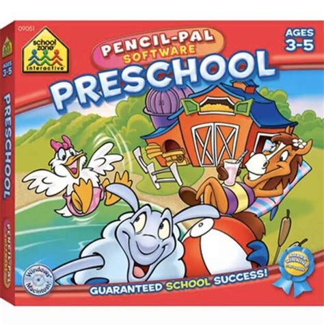 School Zone Pencil Pal Preschool For Pc Mac For Sale Online Ebay