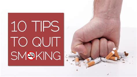 Quitting smoking is not a single event that happens on one day; 10 Tips To Quit Smoking - YouTube