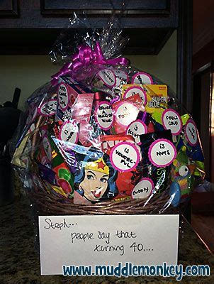 Check spelling or type a new query. 40 Gifts for 40th Birthday Idea | Birthday basket ...