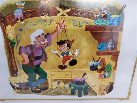 Mavin Disney Pinocchio Storybook Collection Cardboard Framed