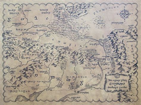 Gondor Map By Magnoli Props Gondor Rohan Mordor Anduin River Valley Map