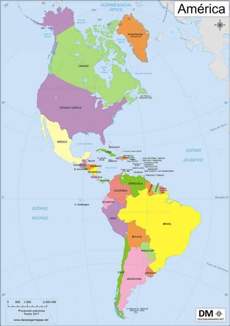Mapa De Am Rica Mapa De Paises Y Capitales De Am Rica Descargar E