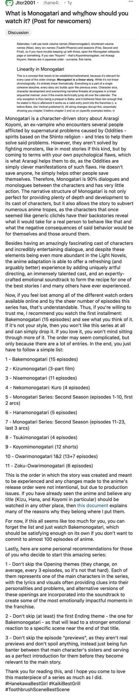 What Is Monogatari And Should You Watch It Post For