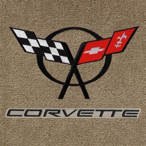 Corvette Floor Mats 2 Piece Lloyd Velourtex With Black Corvette