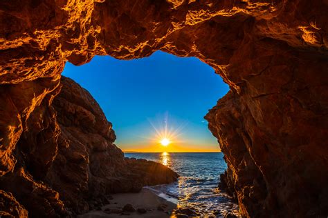 Malibu Fine Art Photogaphy Nikon D850 Malibu Sea Cave Sunset Fine Art