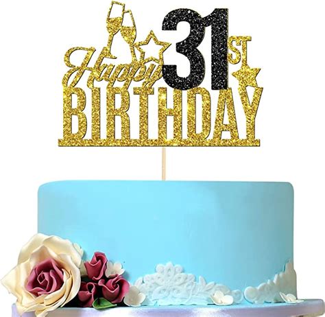 Happy 31st Birthday Cake Topper Thirty One Year Old Cake Topper 31st