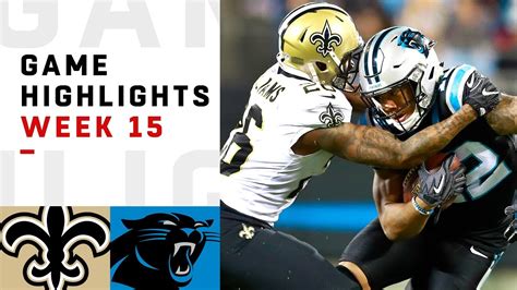 Saints Vs Panthers Week 15 Highlights Nfl 2018 Youtube