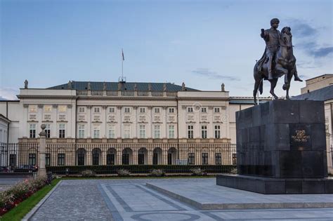 Presidential Palace In Warsaw City Poland Editorial Stock Image