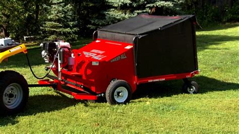 Sweep All Gas Powered Tow Behind Professional Lawn Sweeper It Is Great