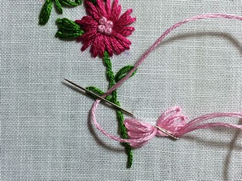 Mooshiestitch Lazy Daisy Stitch Flowers