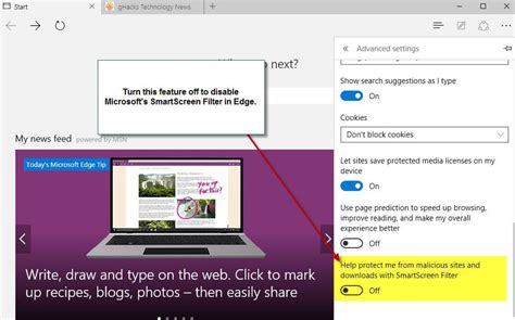 Improve Your Privacy In Microsoft Edge With These Settings Ghacks