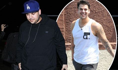 rob kardashian is determined to lose weight after split daily mail online