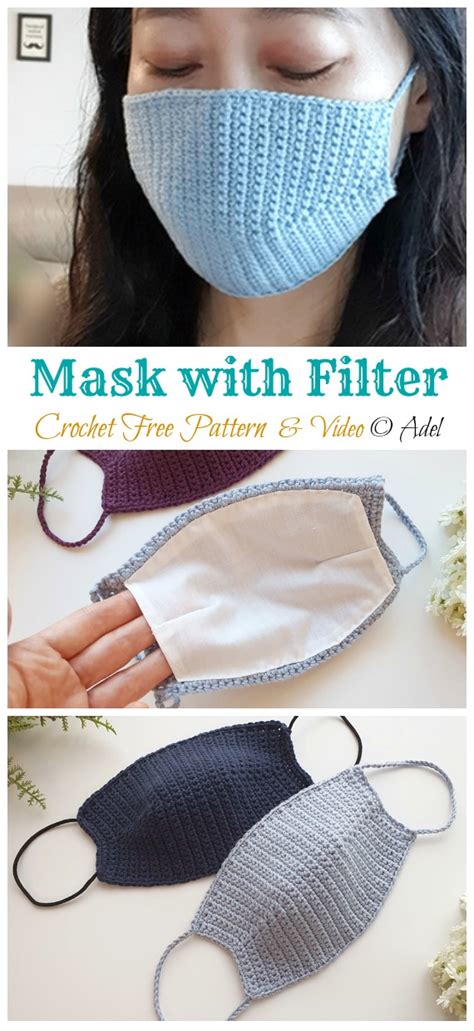 Solid crochet face masks can also stop you from touching your face, which is a significant source of infection. 10 Face Mask Crochet Free Patterns • DIY How To