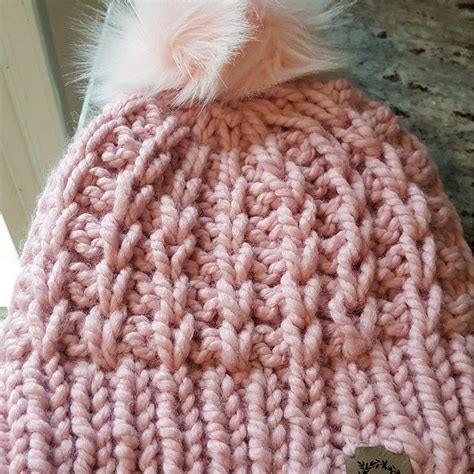The Madison Beanie Knit Patternchunky Knit Hat Patternbeanie Etsy