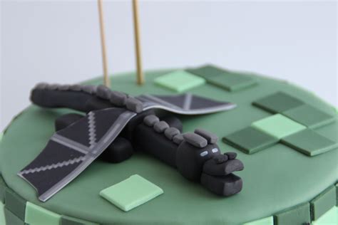 Pastís De Minecraft Pastel De Minecraft Minecraft Cake Ender Dragon Minecraft Birthday Cake