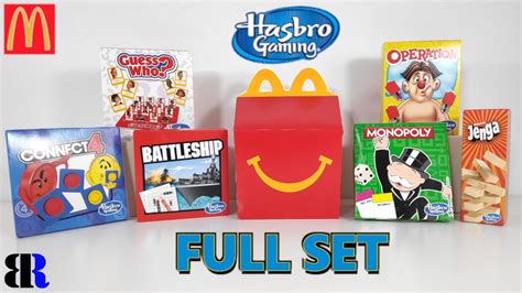 Hasbro Mini Games Full Set McDonalds Happy Meal Toy Collection 2022 gambar png