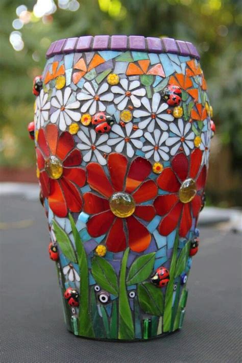 Best Vase Mosaic Flower Pots Mosaic Flowers Mosaic Pots