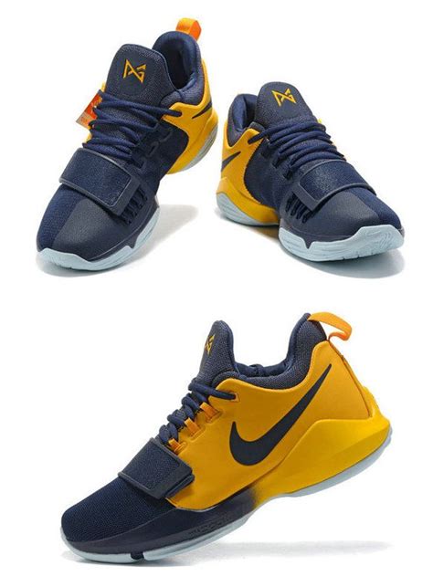 Nike paul george shoes pg 1 gray red white fluorescence. Newest Paul George PG 1 Shoes Navy Metallic Gold | Shoes ...