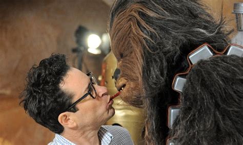 Jj Abrams Takes On The Twizzler Challenge With Chewbacca Daily Mail