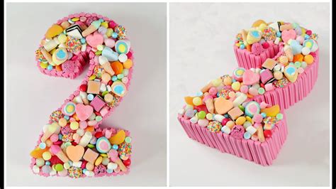 Decorate A Candy Number Cake Cake Style Youtube