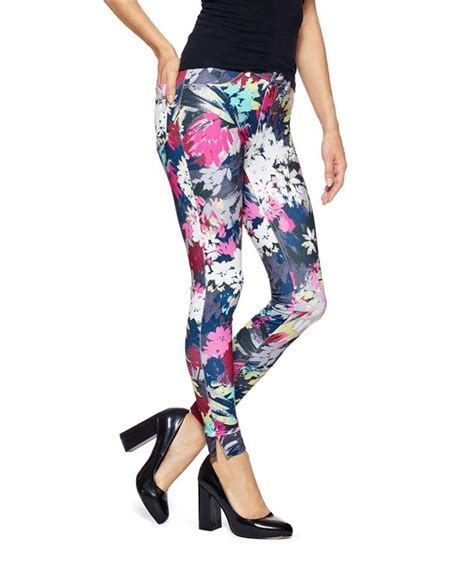 Hue Floral Twill Leggings Smooth And Clean With A Nice Stretch Hue Floral Twill Leggings Have