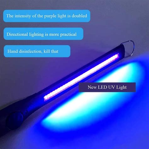 Usb Portable Uv Light Stick Handheld Cob Ultraviolet Lamp Simple