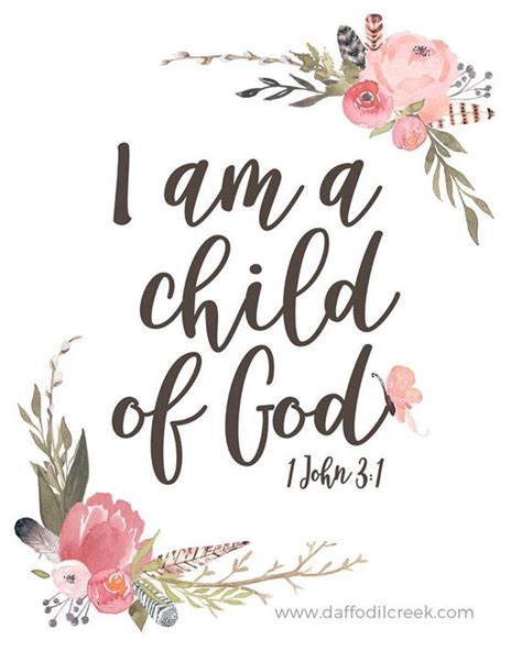 I Am A Child Of God Girls Nursery Art Girls Bible Verse Etsy In 2020