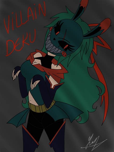 Villain Fem Deku By Kyara Kua2086 On Deviantart Female Villains