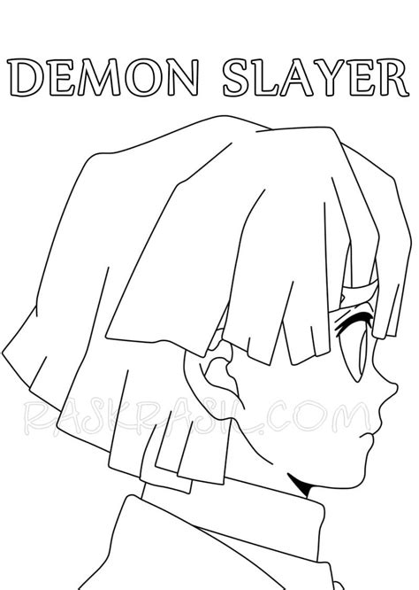 Chibi Zenitsu Demon Slayer Coloring Page Free Printable Coloring