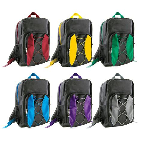 Wholesale 17 Classic Bungee Backpacks In 6 Colors Dollardays