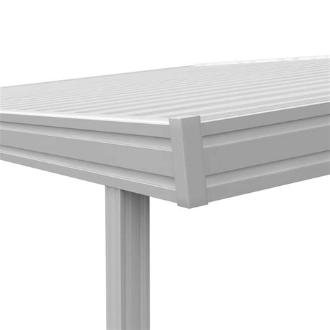 Four Seasons Ols 20 Ft X 12 Ft White Aluminum Patio Cover In The Patio