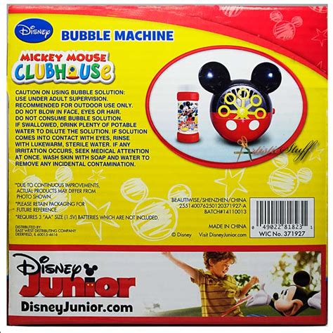 Disney Junior Mickey Mouse Bubble Machine Bubble Toy Expedited Shipping