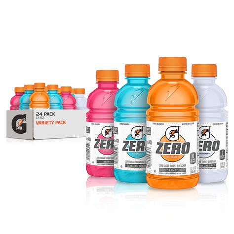Gatorade G Zero Sugar Flavor Variety Pack Thirst Quencher Sports Drink Oz Pack Bottles