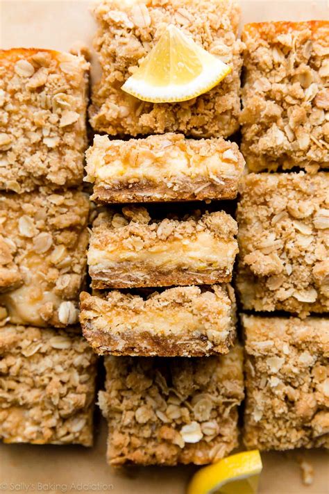 Oatmeal Lemon Crumble Bars Sally S Baking Addiction