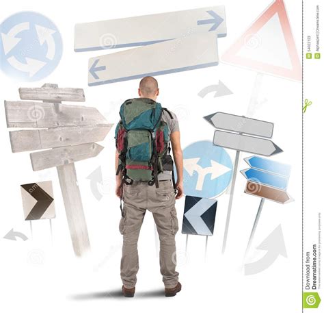 Lost traveler stock image. Image of lost, decision, doubt - 54022123