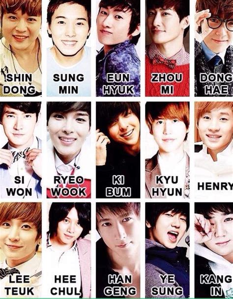 Super Junior Members Chinese Luv Kpop