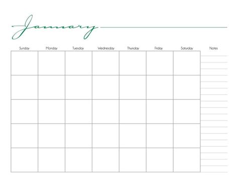 Remarkable Printable Calendar With No Dates Blank Calendar Template
