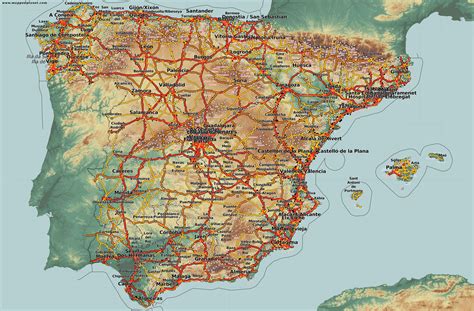 Die karteninhalte sind als vektordaten eingebunden und über die karte oder über den auswahlbereich selektierbar und veränderbar. blushempo: Karte Spanien
