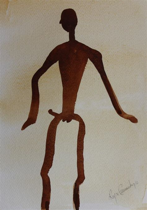 Stickman 1 Painting By Roger Cummiskey Fine Art America