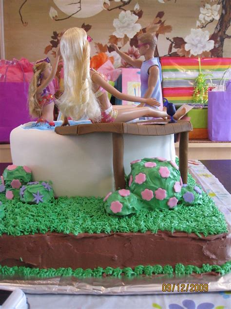 Barbie Pool Party Cake Flickr Photo Sharing