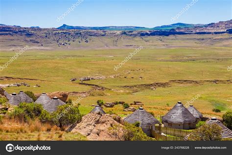 Basotho Cultural Village Drakensberg Mountains South Africa Stock Photo