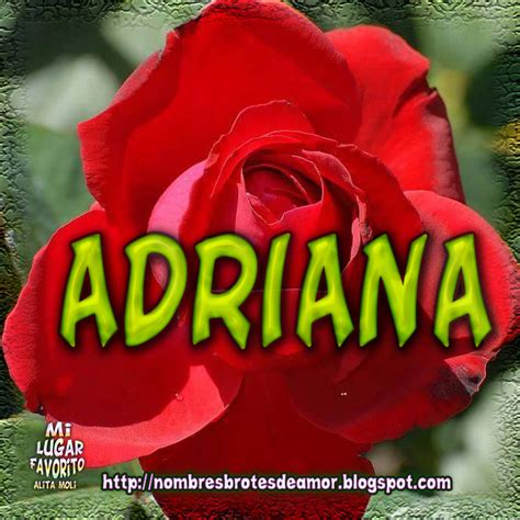 Nombres Nombre En Rosas Adriana