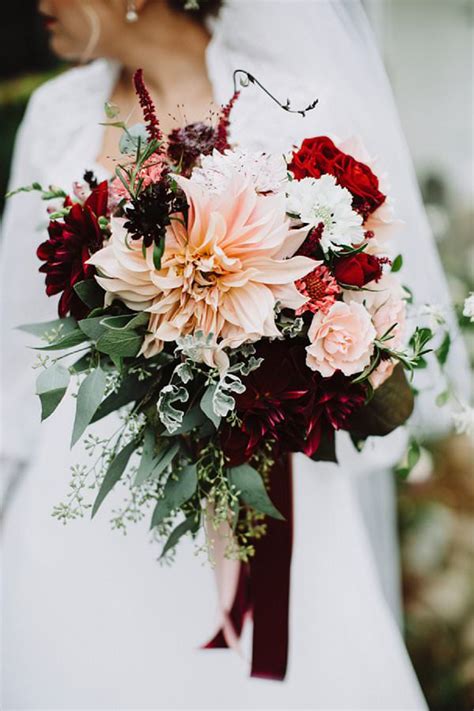 You probably choose bouquets based on the types of flowers your recipient likes best, or whichever ones look or smell prettiest. Beautiful Dahlia Wedding Bouquets | Always Andri Weddings